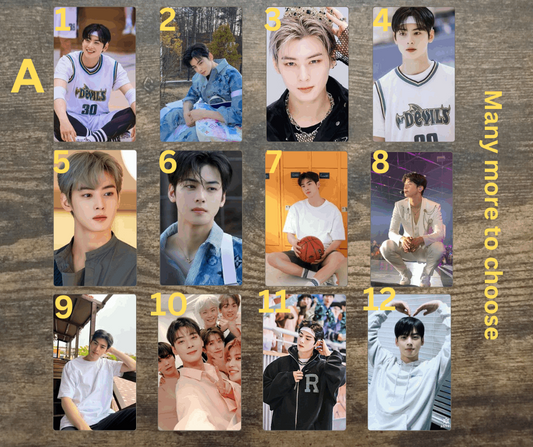 Cha Eunwoo Photocard, Kpop Fanmade Sammelkarten, Astro