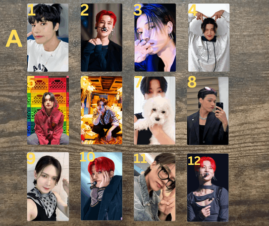 K-Pop Wooyoung PCs Fotokarten, PCs Sammelkarten Ateez, Handmade