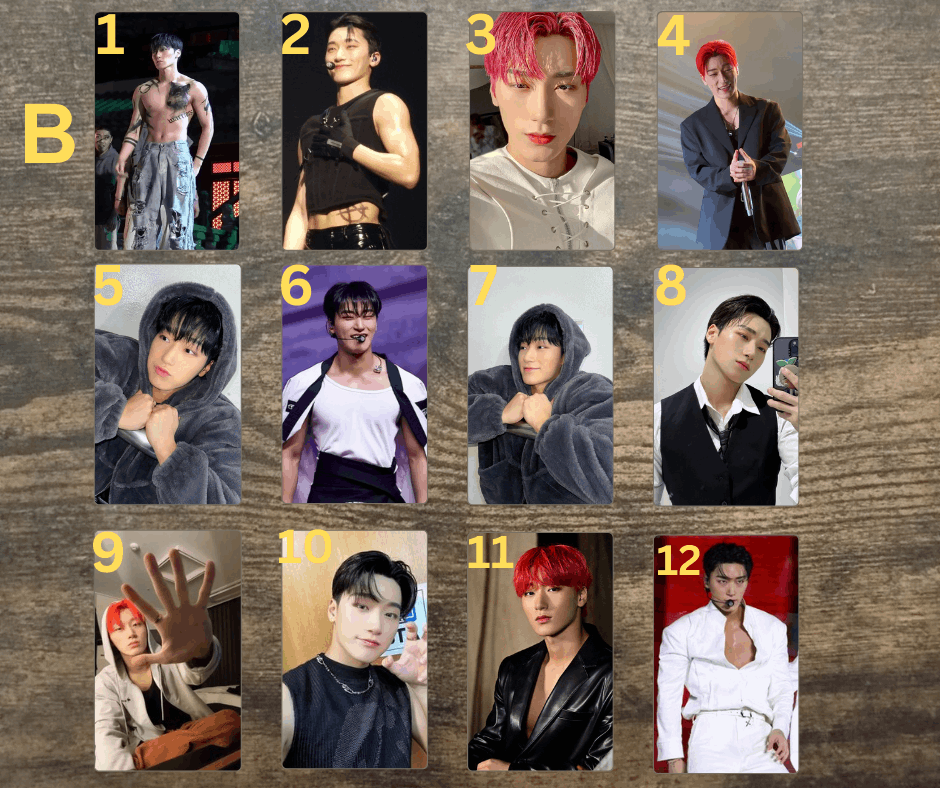 Ateez San Photocard, Handmade, K-Pop Sammelkarten, Kpop Geschenkidee