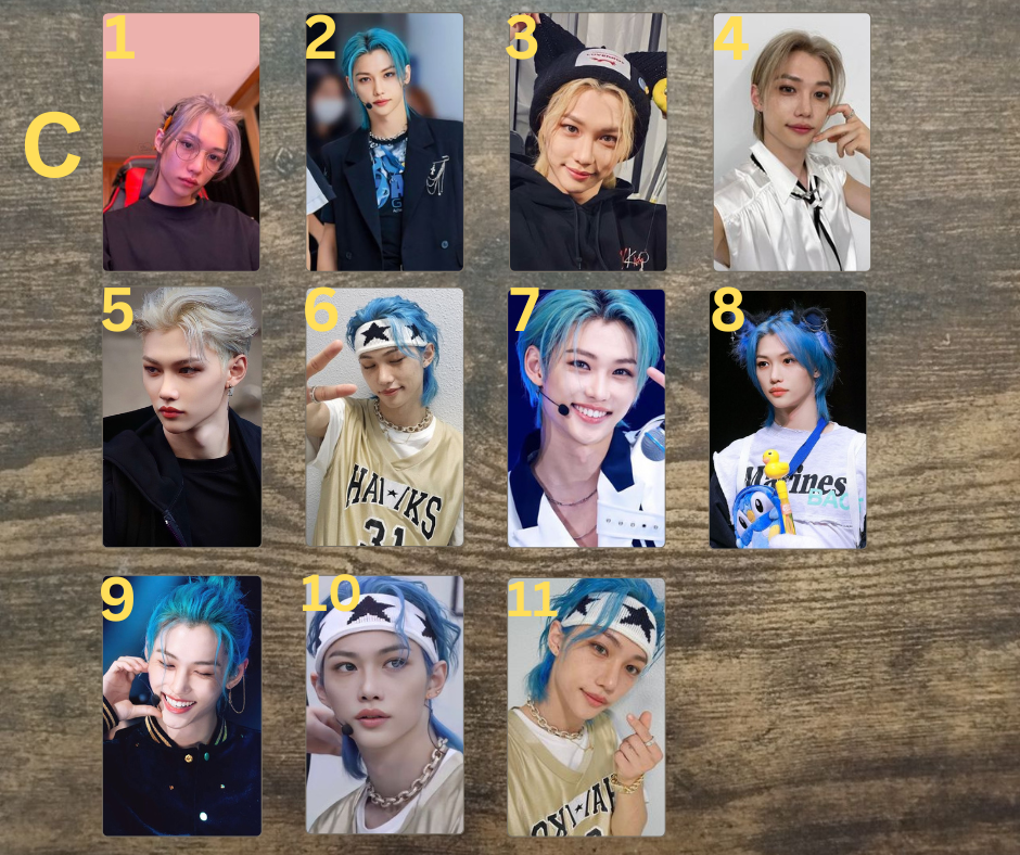 Stray Kids Felix PC Fotokarten, Handmade  Sammelkarten StrayKids