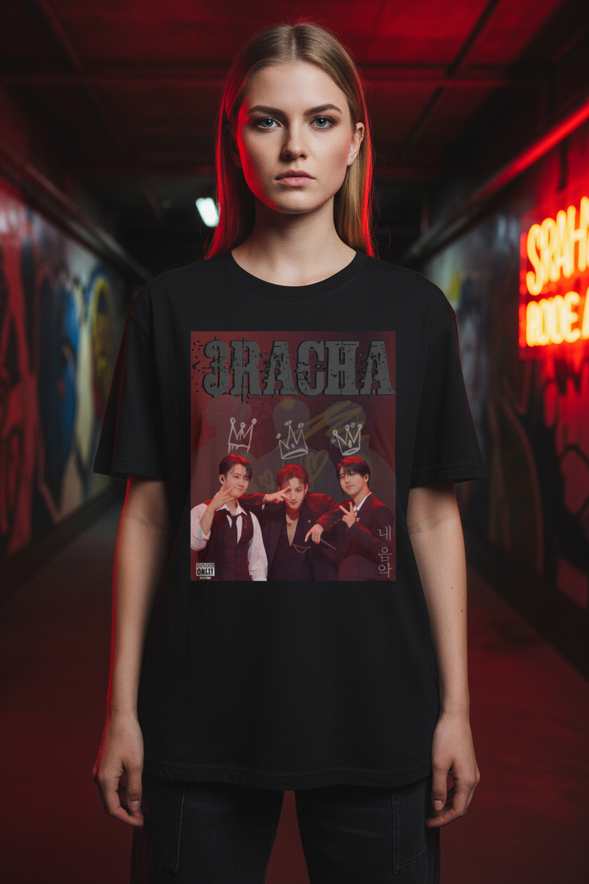 3Racha Unisex T-Shirt – K-Pop Stray Kids SKZ Stay Fanmade Geschenkidee (S–5XL)