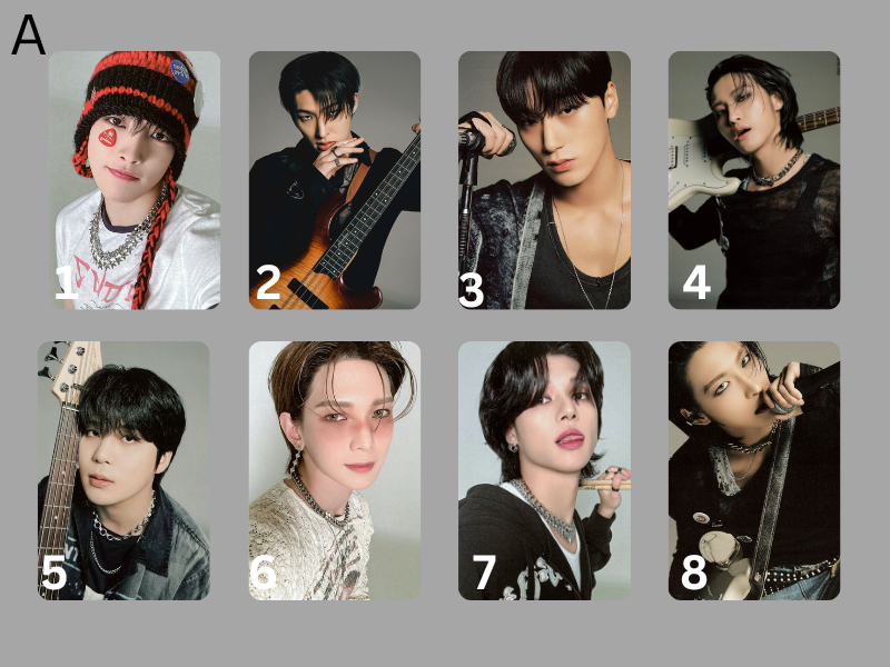 Ateez Photocard, Handmade, K-Pop, Sammelkarten