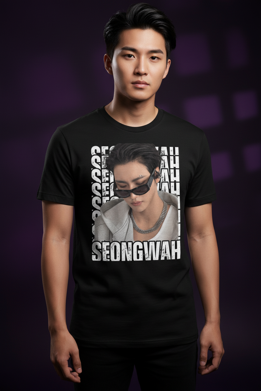 Ateez Seonghwa Unisex T-Shirt – K-Pop Atiny Fanmade Geschenkidee (S–5XL) V1