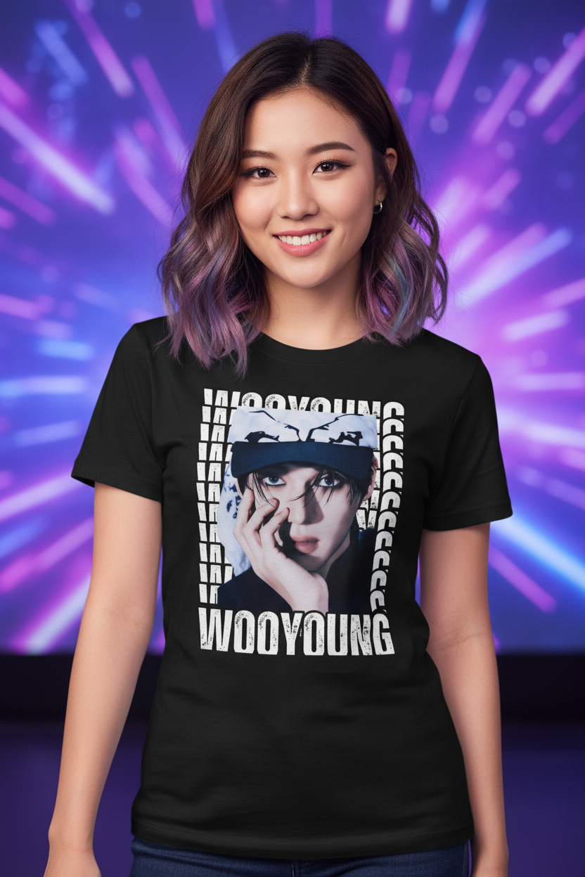 Ateez Wooyoung Unisex T-Shirt – K-Pop Atiny Fanmade Geschenkidee (S–5XL) V3