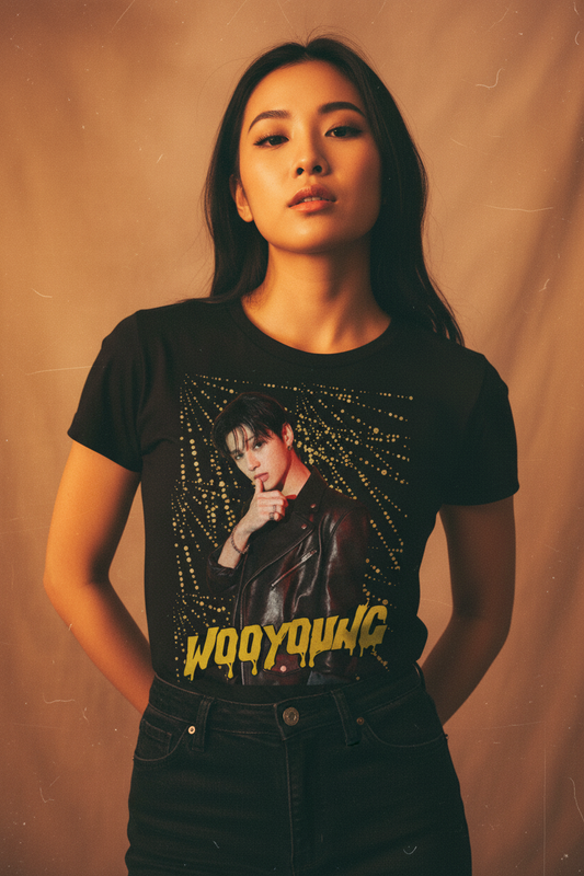 Ateez Wooyoung Vintage Unisex T-Shirt – K-Pop Atiny Fanmade Geschenkidee (S–5XL)