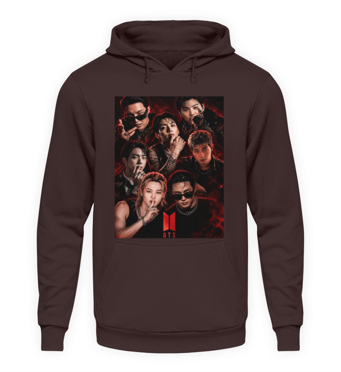 BTS K-Pop Unisex Hoodie – Fanmade Army Fanartikel - Hot Chocolate
