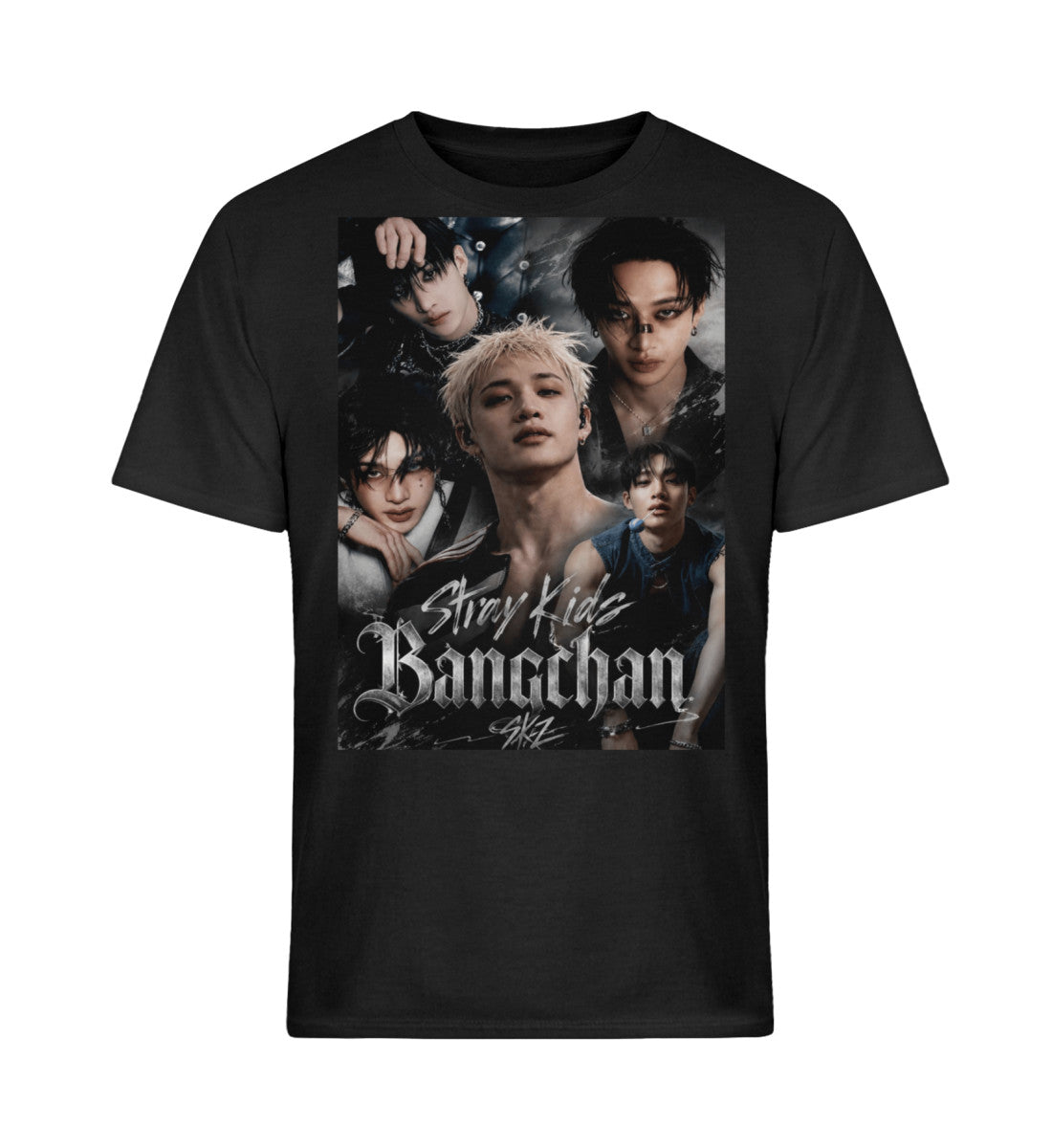 Bang Chan Stray Kids Unisex T-Shirt – schwarz K-Pop STAY Fanmade | S–5XL