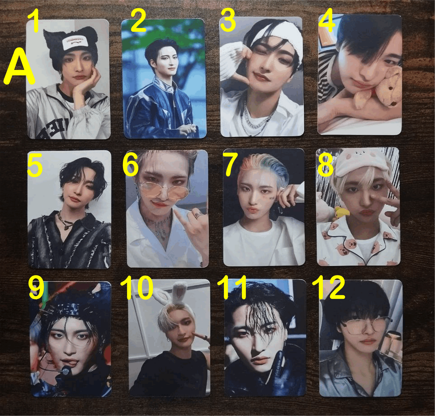 Ateez Seonghwa Photocard, Handmade, Ateez Sammelkarten, Kpop