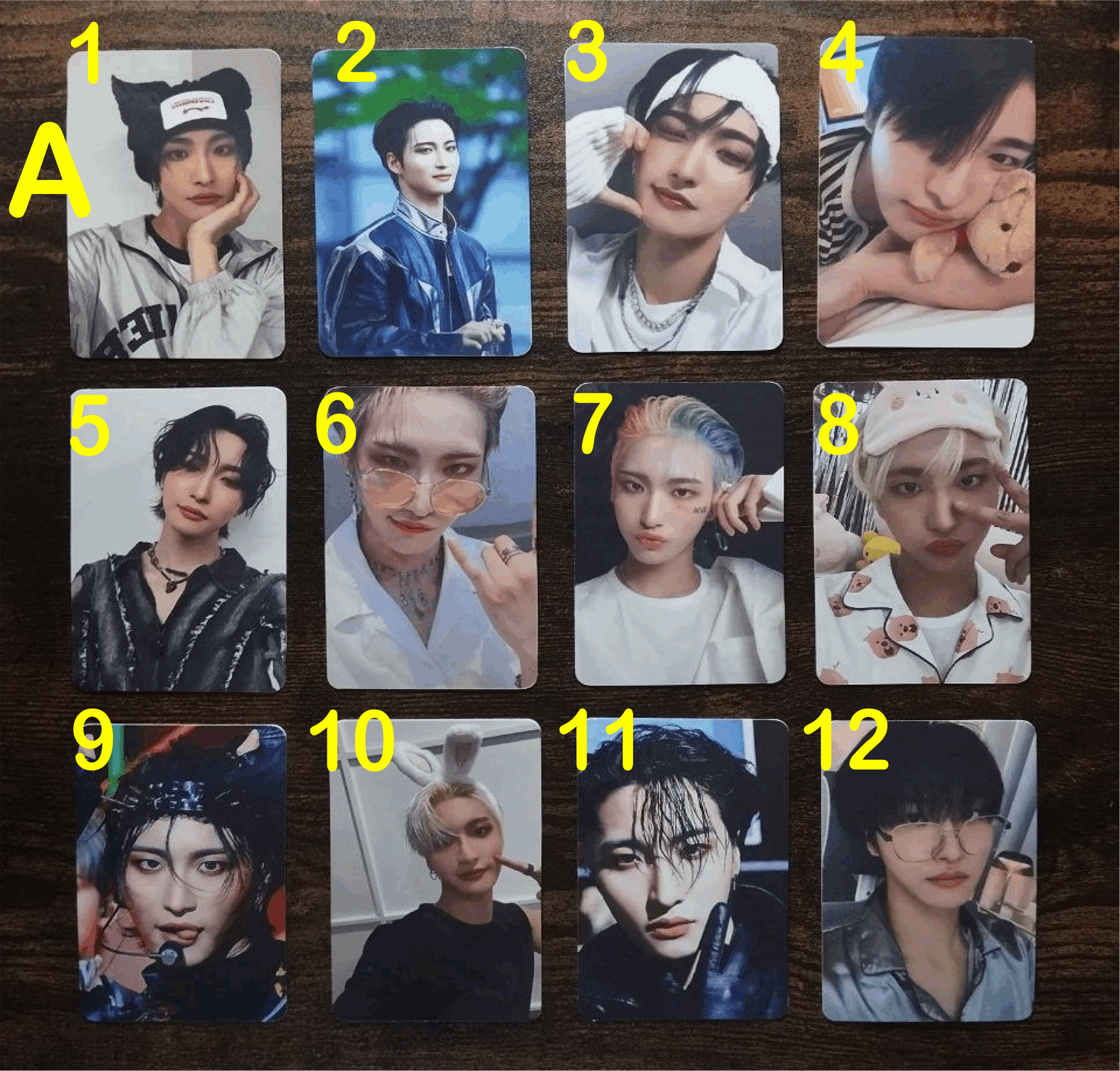 Ateez Seonghwa Photocard, Handmade, Ateez Sammelkarten, Kpop