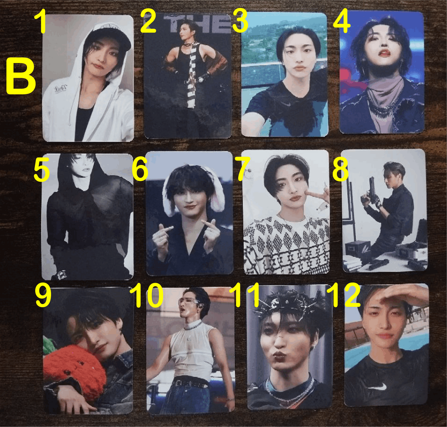 Ateez Seonghwa Photocard, Handmade, Ateez Sammelkarten, Kpop