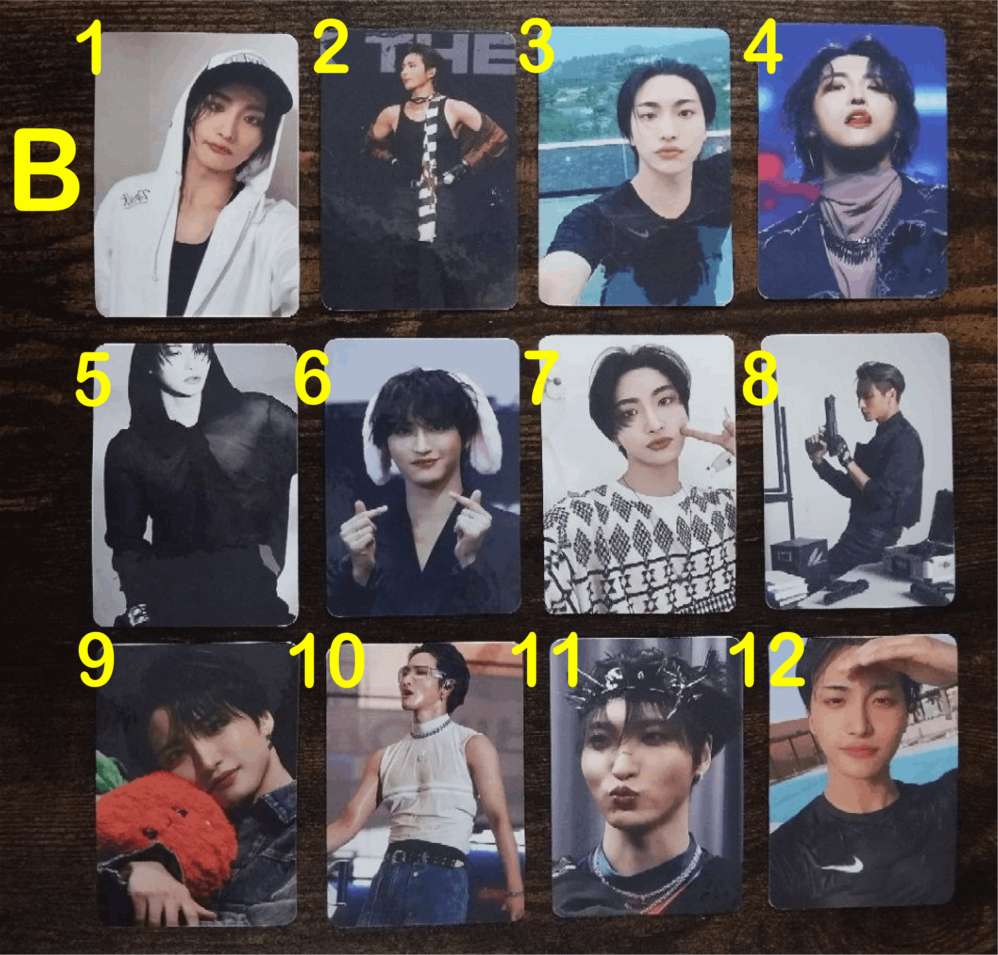 Ateez Seonghwa Photocard, Handmade, Ateez Sammelkarten, Kpop