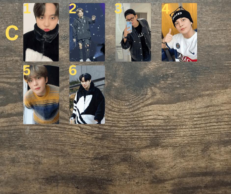 Ateez Jongho Photocard, K-Pop, PCs Sammelkarten Ateez, Handmade