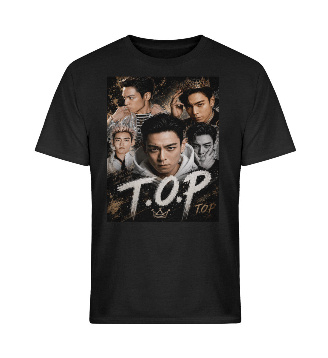 T.O.P BigBang Unisex T-Shirt – K-Pop VIP Fanmade | Schwarzes Oversized Shirt | S–5XL