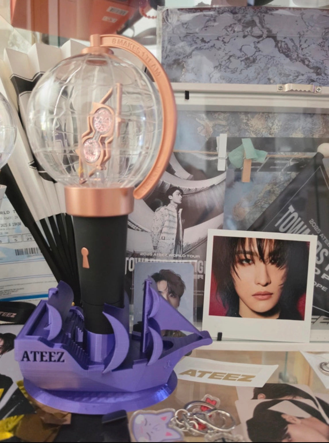 ATEEZ Lightiny Lightstick Halter Piratenboot – Fanmade 3D-Druck Holder für ATINY