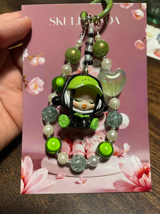 SkullPanda Design Green Design Handykette & Taschenanhänger: Der süße kleine Anhänger