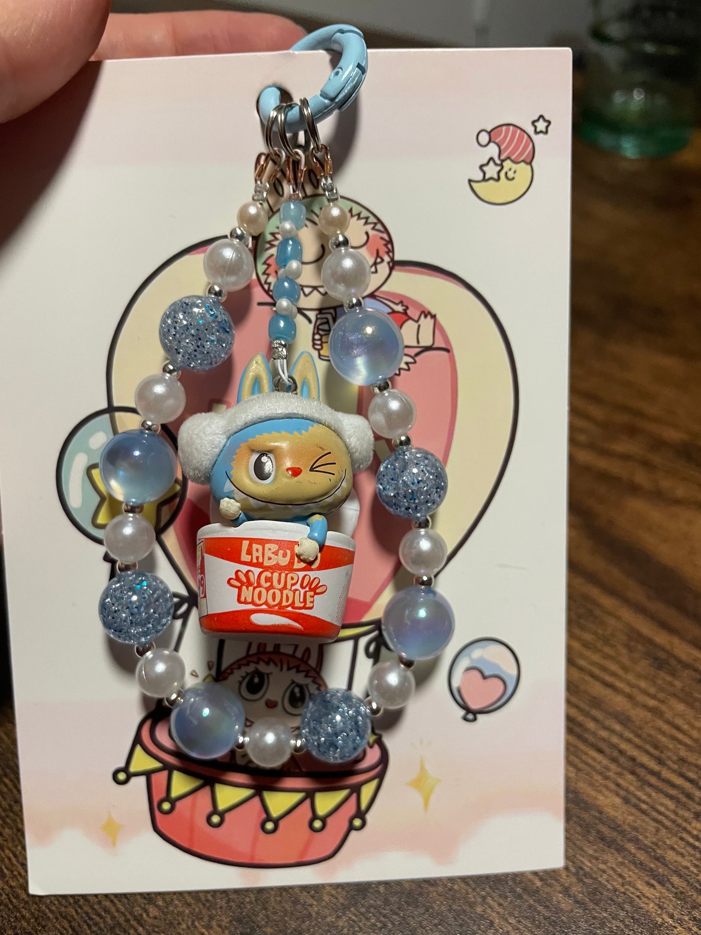 Monster Labubu Ramen Design Handykette & Taschenanhänger: Der süße kleine Anhänger