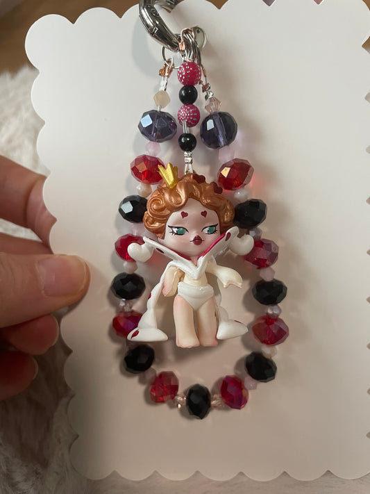 SkullPanda Königin Design Handykette & Taschenanhänger: Der süße kleine Anhänger