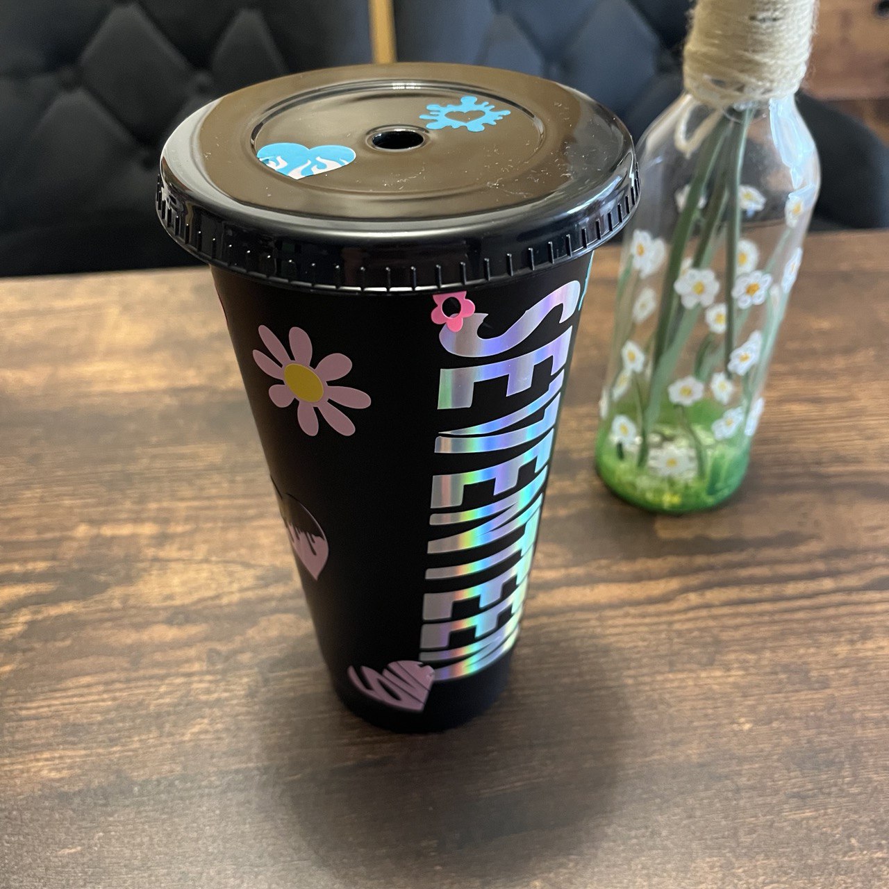 K-Pop drinking cup with straw – perfect for summer! Enhypen, Ateez, Seventeen, Straykids, Oneus, BTS