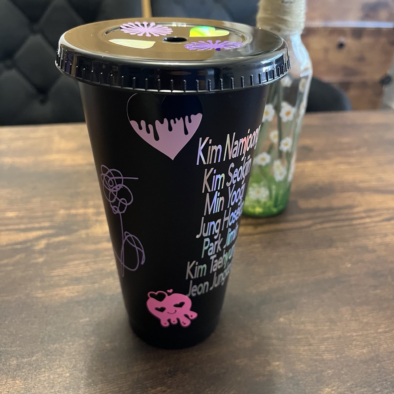 K-Pop drinking cup with straw – perfect for summer! Enhypen, Ateez, Seventeen, Straykids, Oneus, BTS