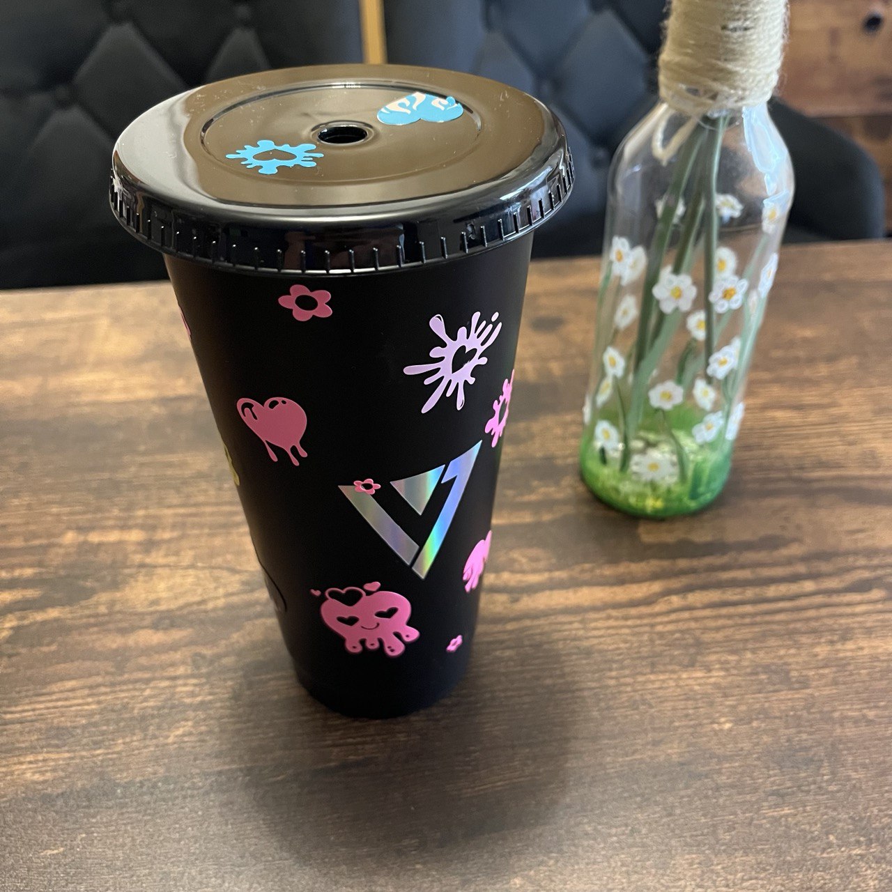 K-Pop drinking cup with straw – perfect for summer! Enhypen, Ateez, Seventeen, Straykids, Oneus, BTS