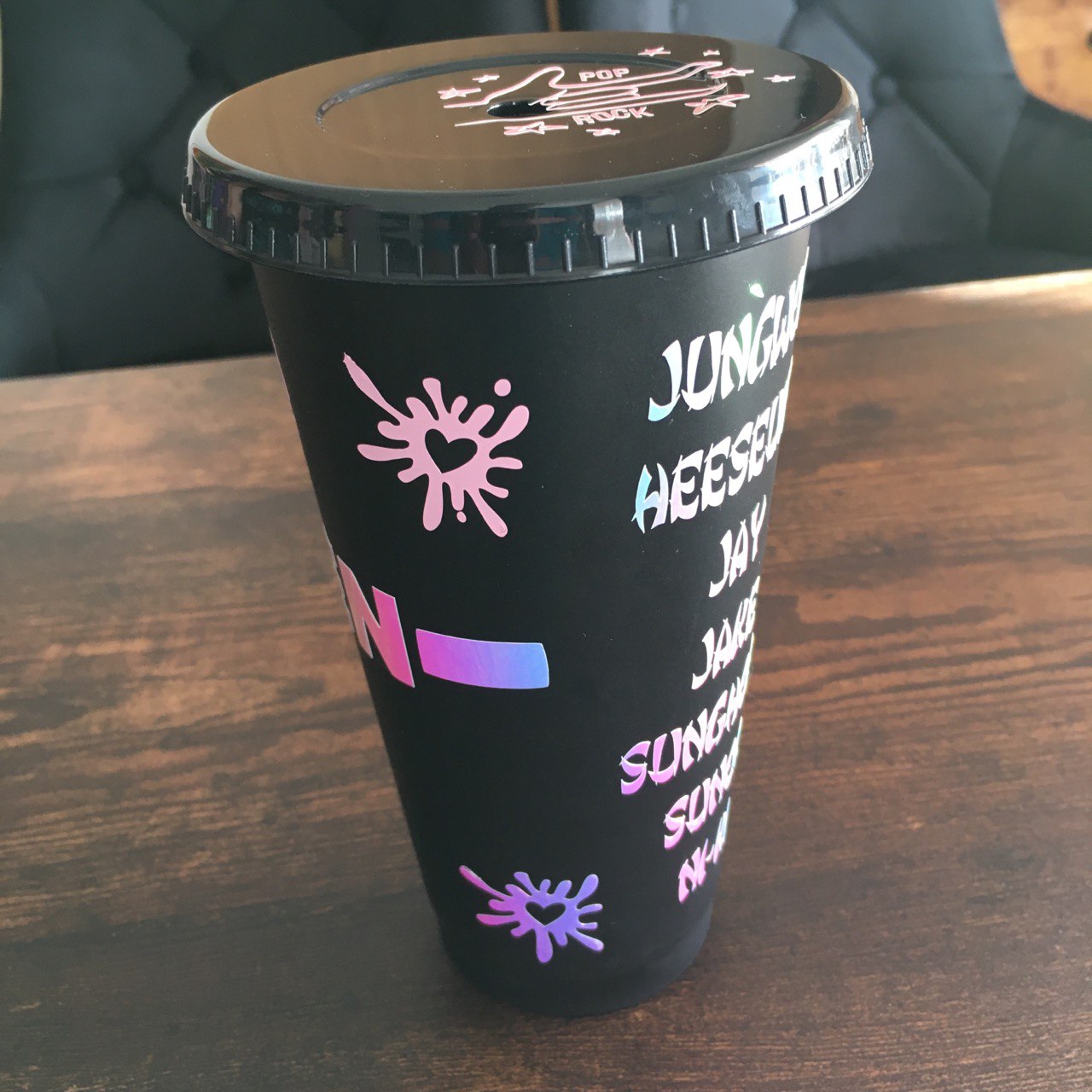 K-Pop drinking cup with straw – perfect for summer! Enhypen, Ateez, Seventeen, Straykids, Oneus, BTS