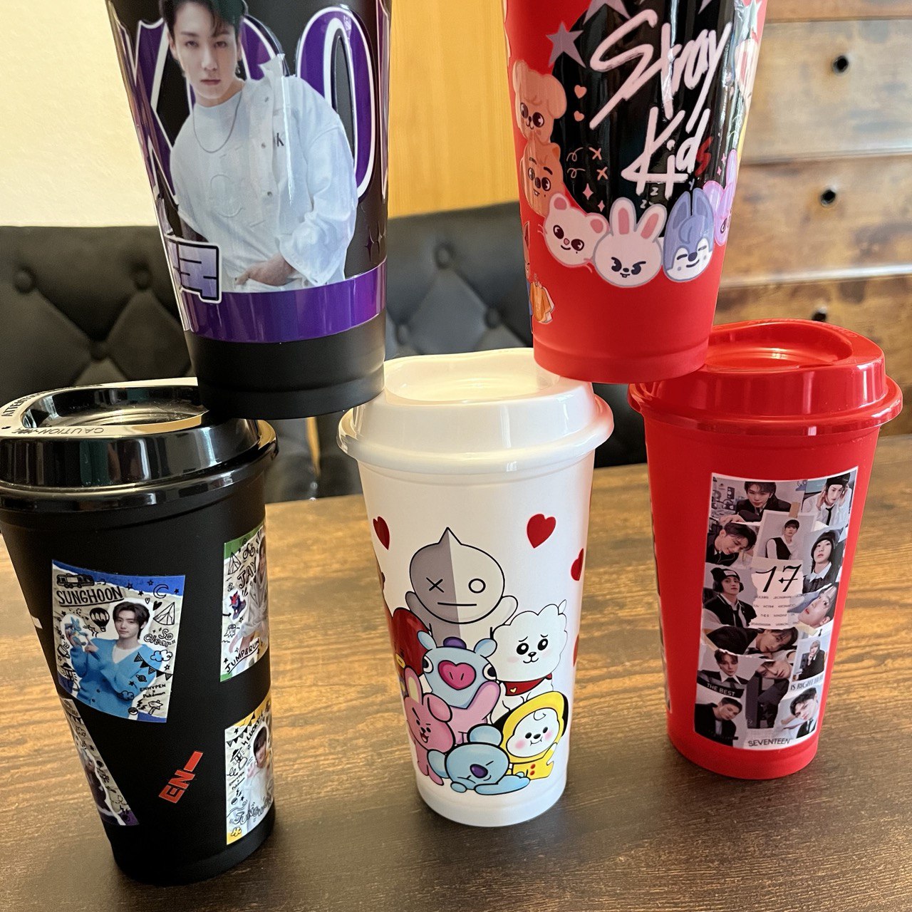 K-Pop Coffee Mugs – Perfect for Summer - Enhypen,Skz Felix, Straykids, Jungkook,AugustD