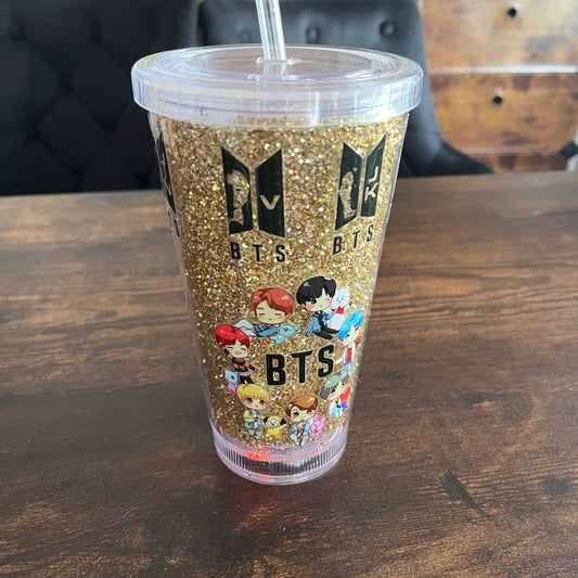 K-Pop Agust D Blink LED  Becher – Perfekt für den Sommer, Fanmade Bts Army, Suga