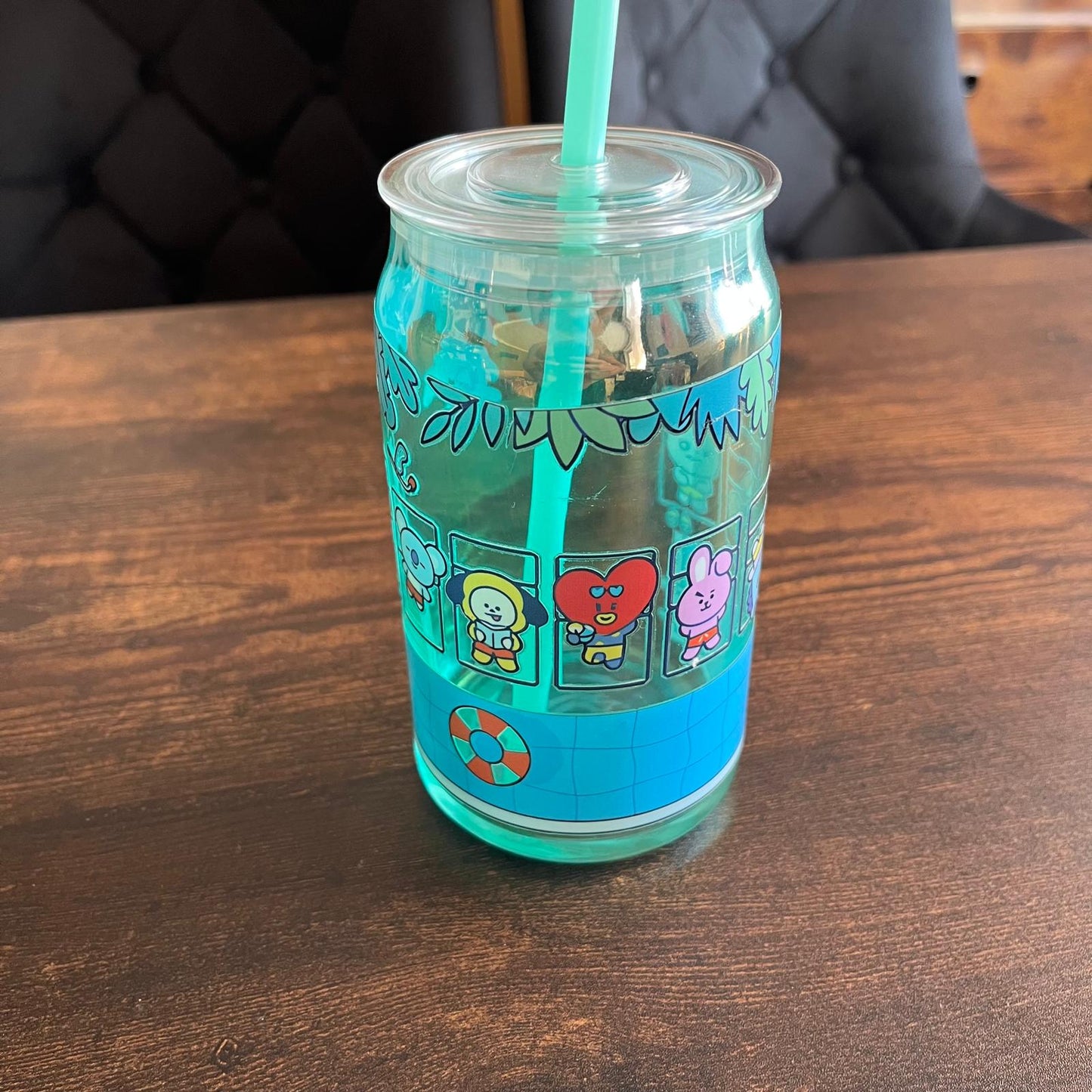 K-Pop Fanmade Drinking Glass – Perfect for Summer 16oz! Ateez, Bts,Jungkook, Jimin, NewJeans, bt21