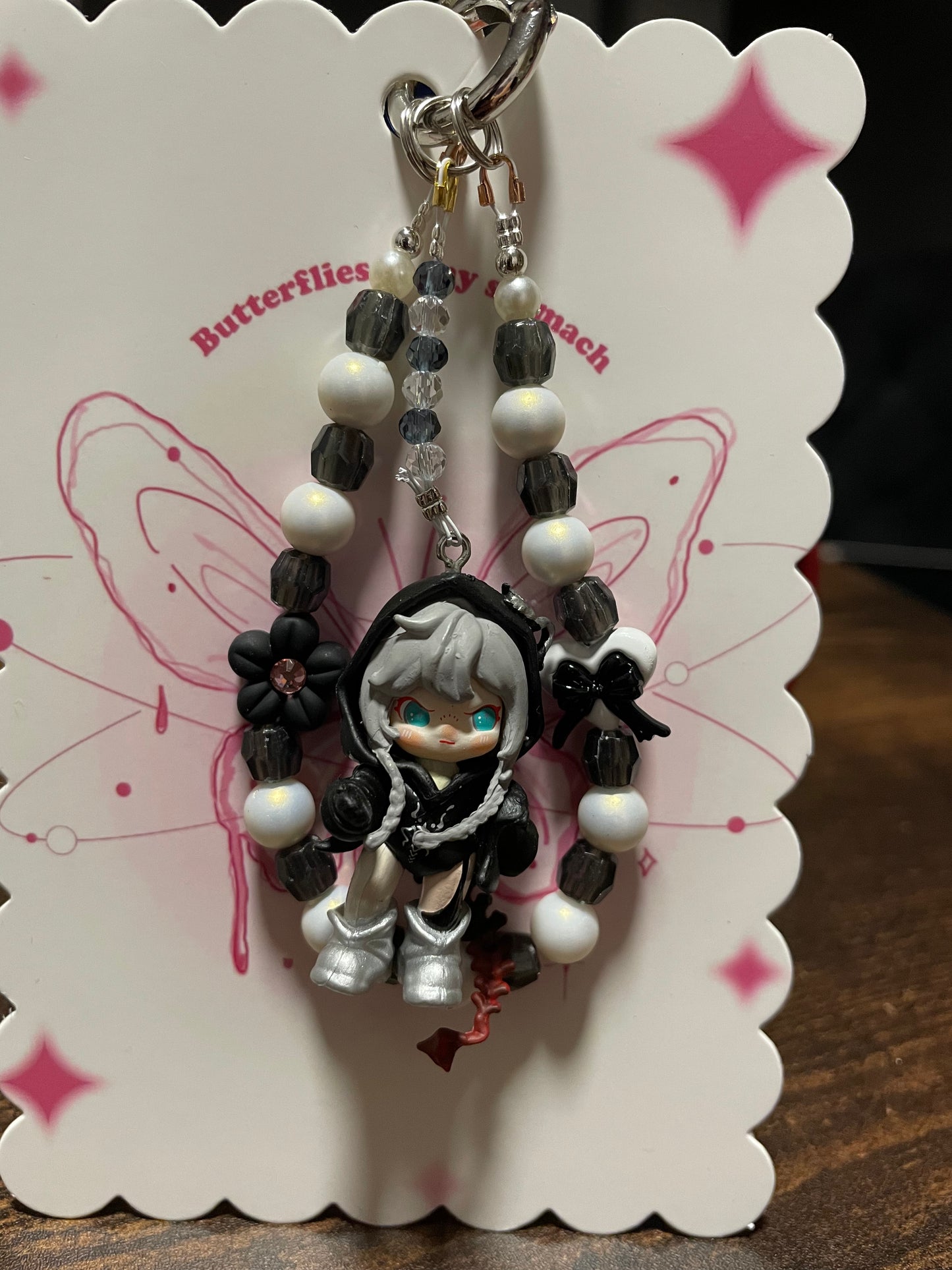 Cute Dora black Design Handykette & Taschenanhänger | Der süße kleine Anhänger