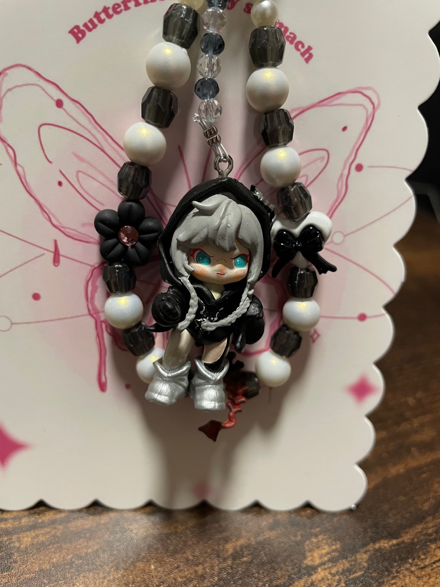 Cute Dora black Design Handykette & Taschenanhänger | Der süße kleine Anhänger