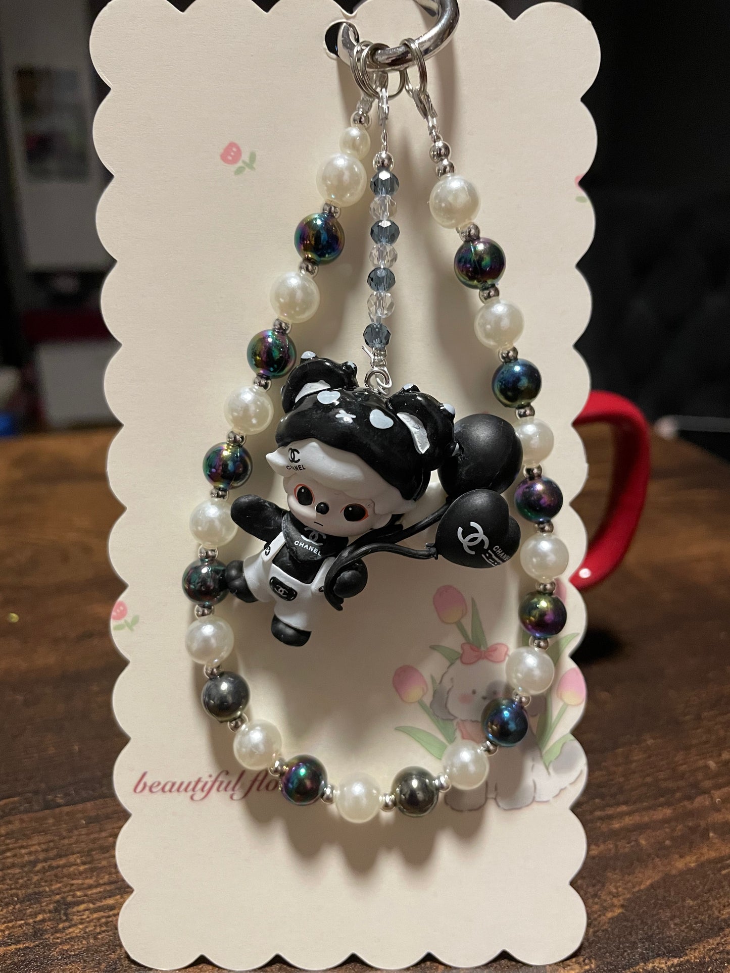 Dimoo black Design Handykette & Taschenanhänger | Süßer kleiner Anhänger