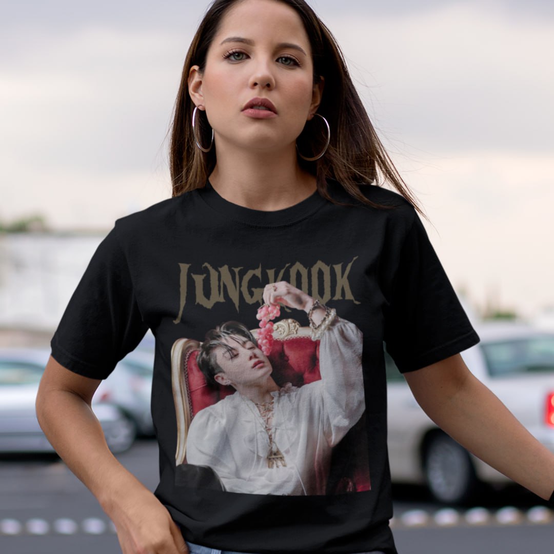 Kpop Jungkook Grafik T-Shirt, Fanmade Bts, Army Selfmade Geschenkidee