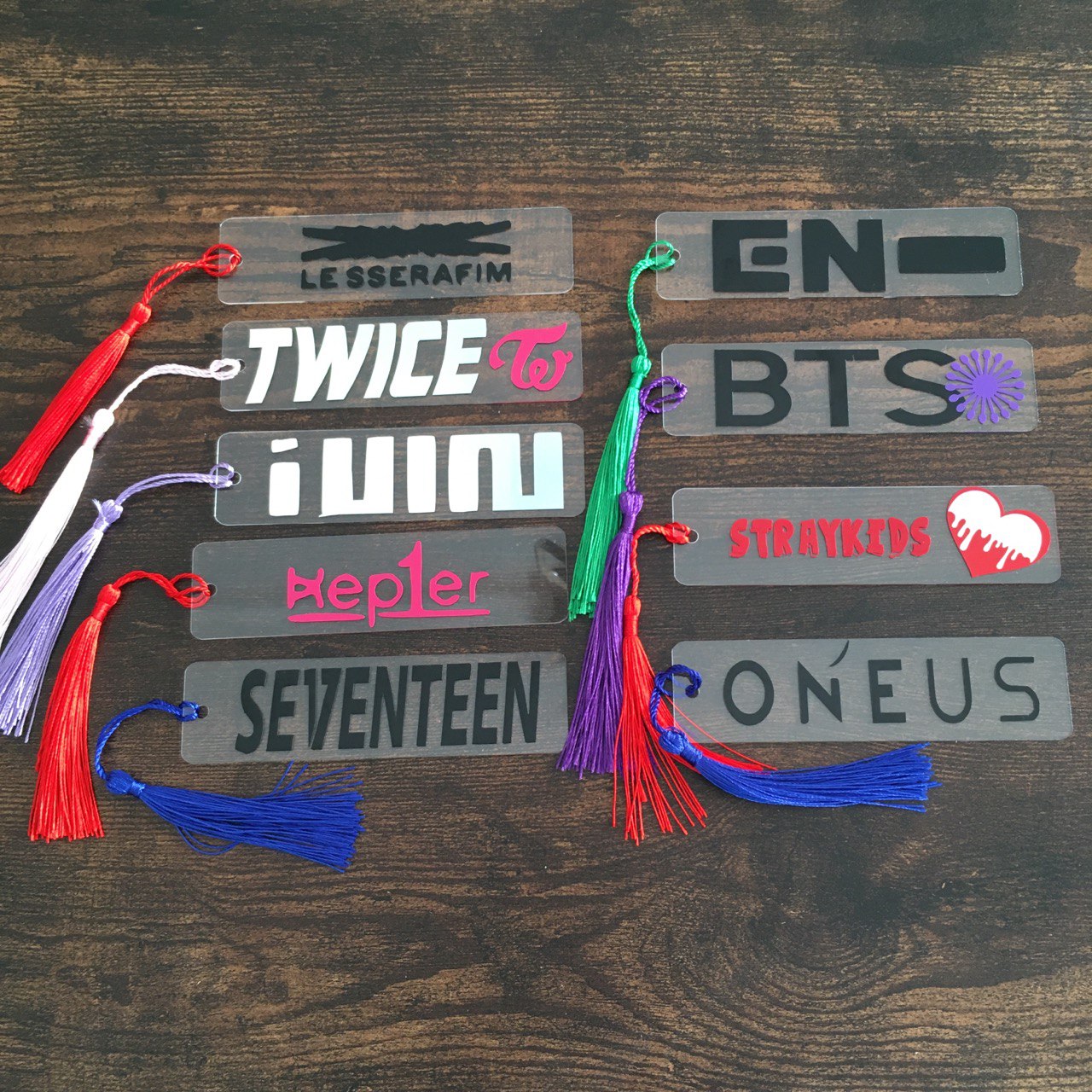 K-Pop Bookmarks + Vinyl Sticker, K-POP Bookmarks Fanmade