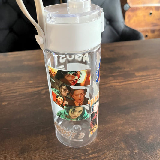 K-Pop Trinkflasche Agust D – Perfekt für den Sommer! BTS Army Fanmade