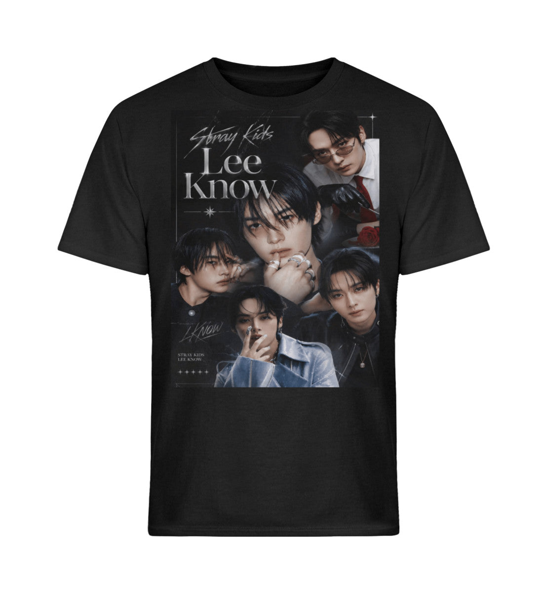 Lee Know Stray Kids Unisex T-Shirt schwarz – K-Pop STAY Fanmade