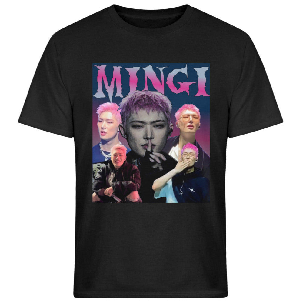 Mingi Ateez Unisex T-Shirt – K-Pop Atiny Fanmade | S–5XL black