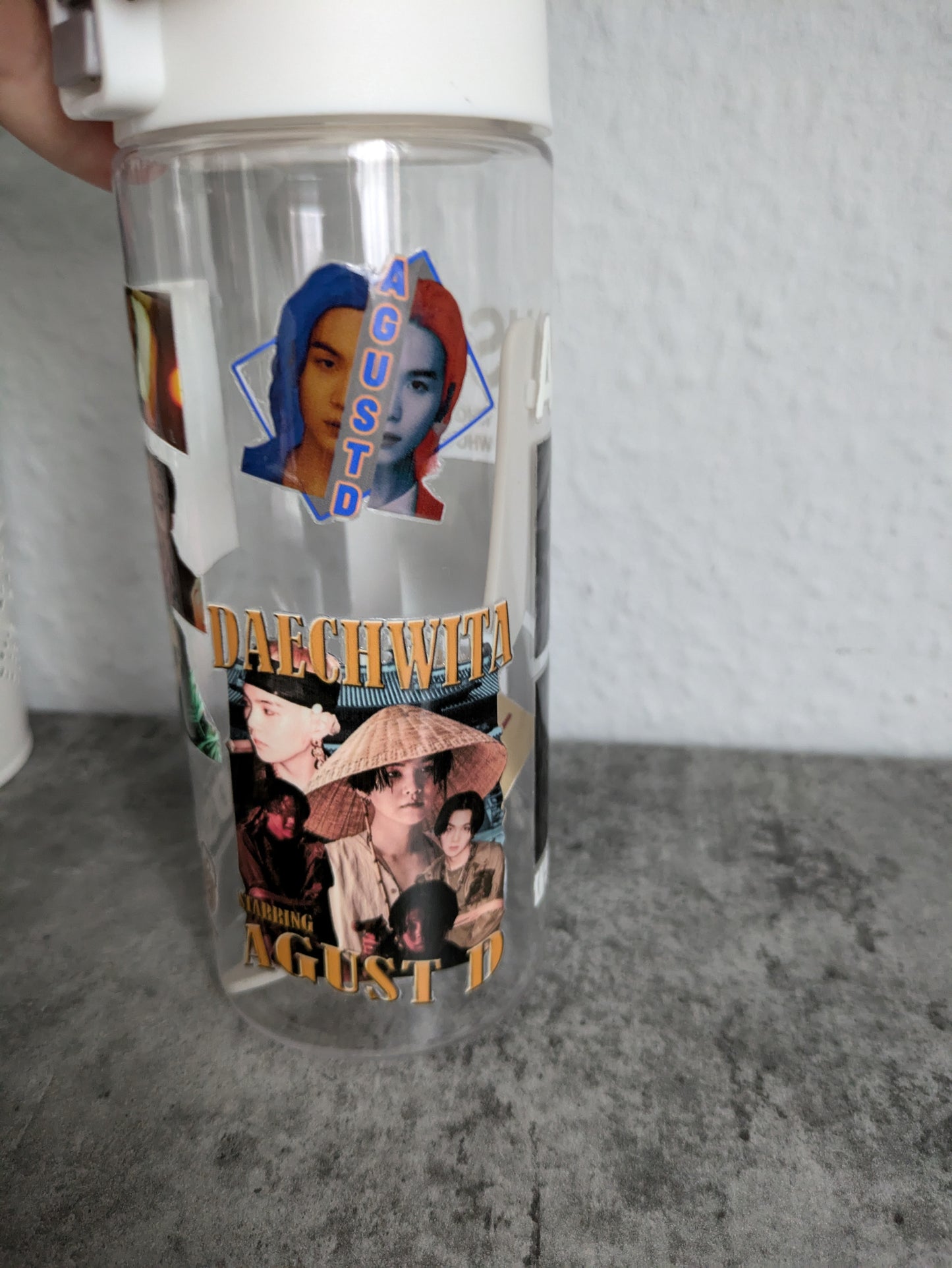 K-Pop Trinkflasche Agust D – Perfekt für den Sommer! BTS Army Fanmade