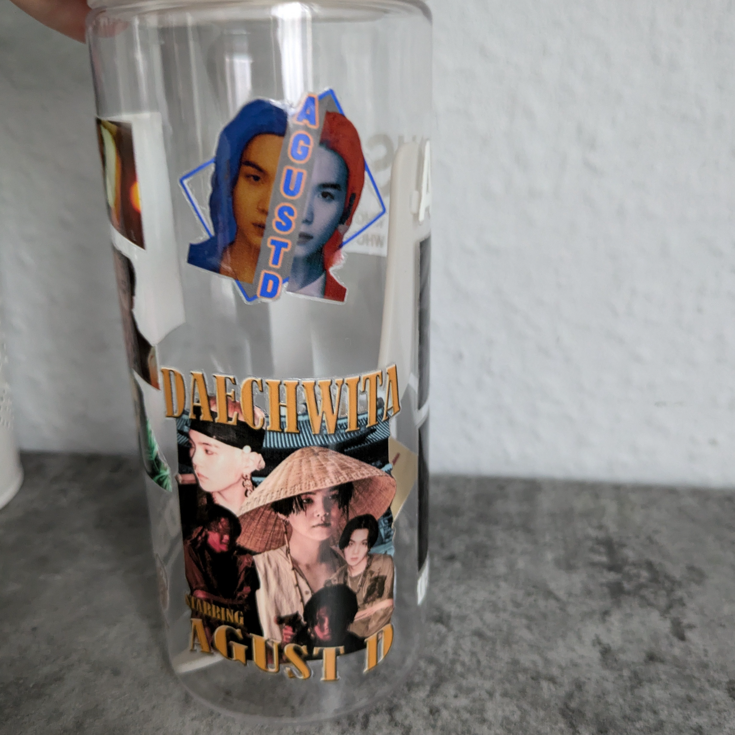 K-Pop Trinkflasche Agust D – Perfekt für den Sommer! BTS Army Fanmade