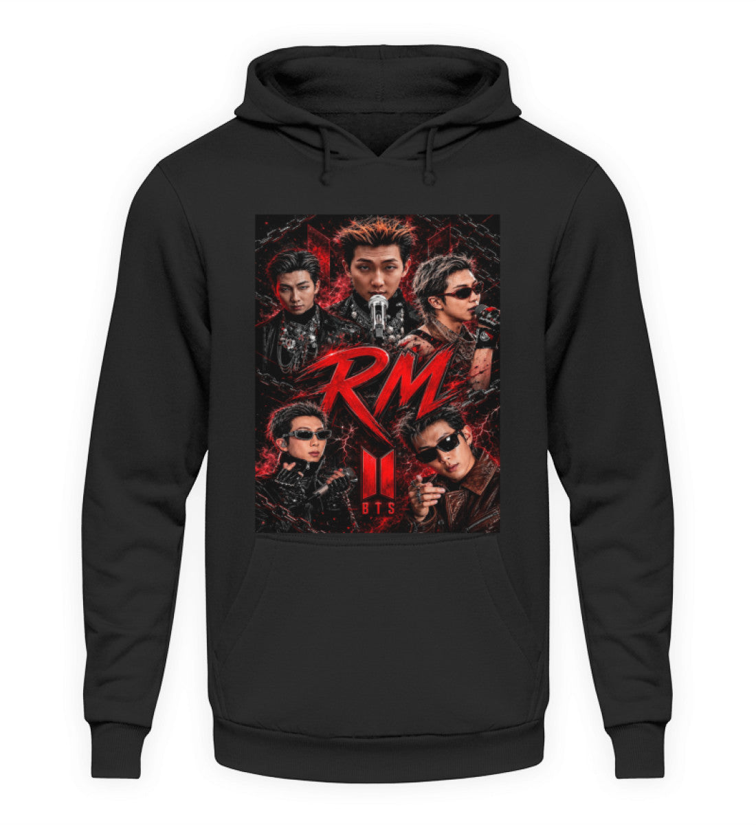 RM BTS Namjoon Unisex Hoodie – Fanmade Army Fanartikel | XS–5XL -  Deep Black
