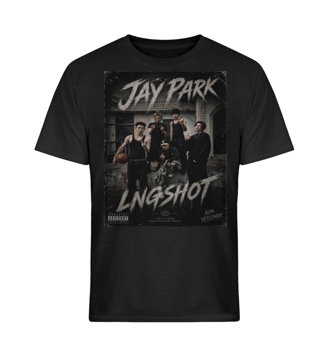 Black-Jay Park LNGSHOT Unisex T-Shirt Vintage B&W – K-Pop SHOTTIES Fanmade | S–5XL