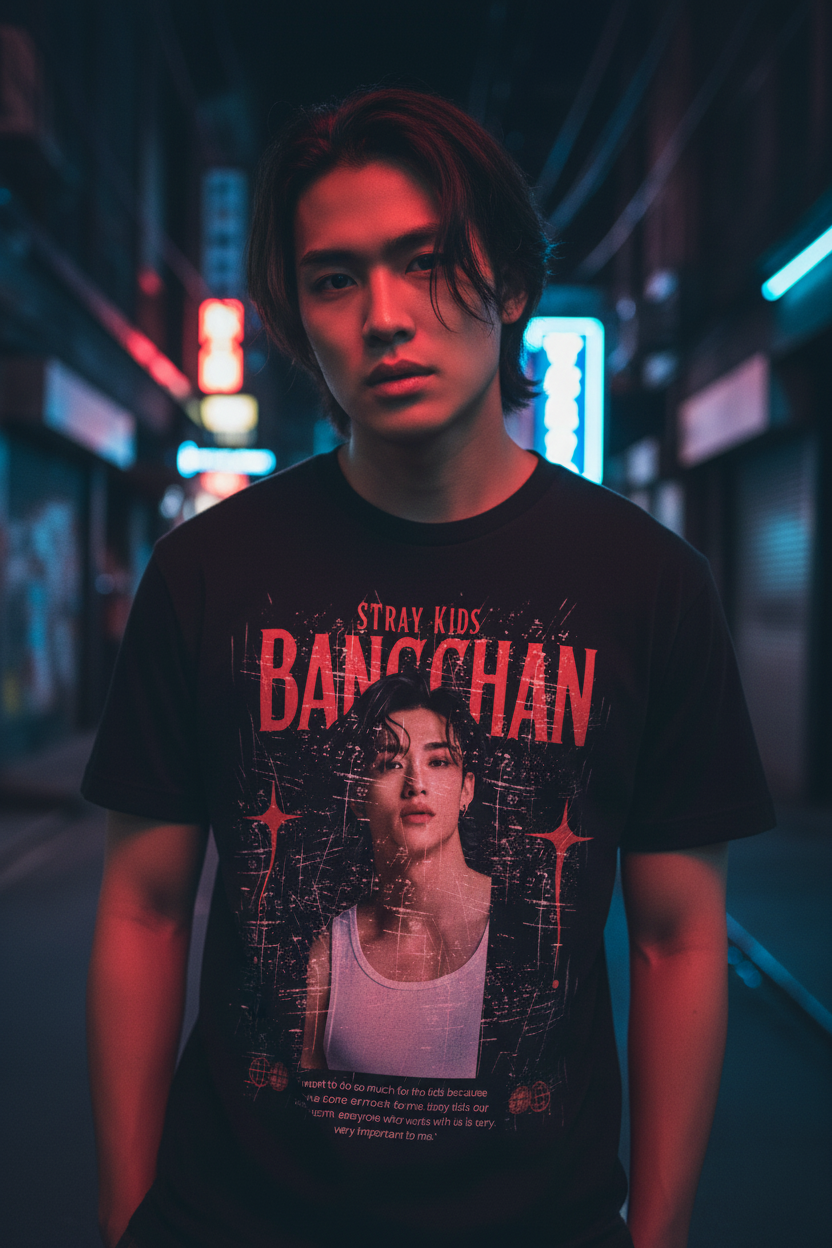Stray Kids Bangchan Unisex T-Shirt – K-Pop Fanmade Geschenkidee (S–5XL)