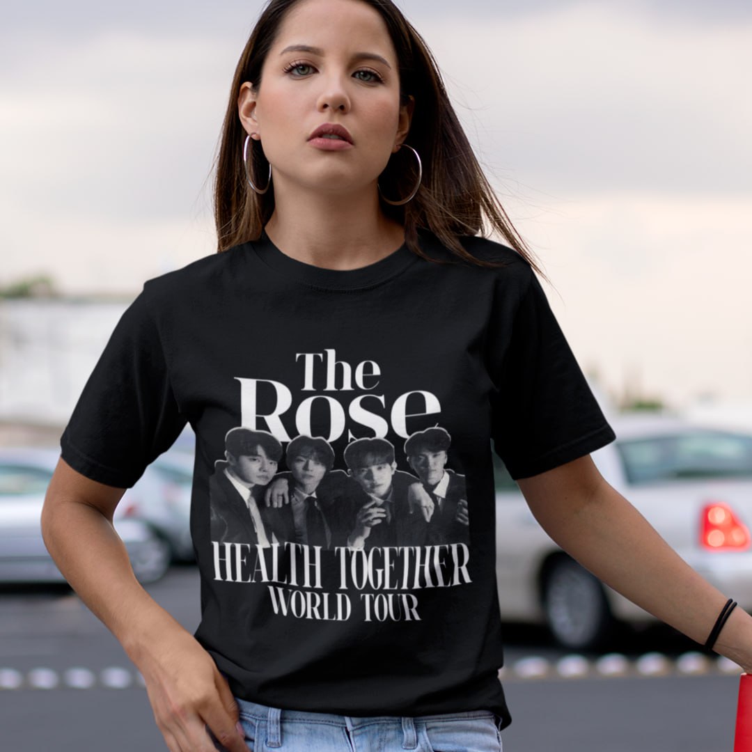 KPop T-Shirt, The Rose World Tour 2023 Fanmade, Selfmade Geschenkidee