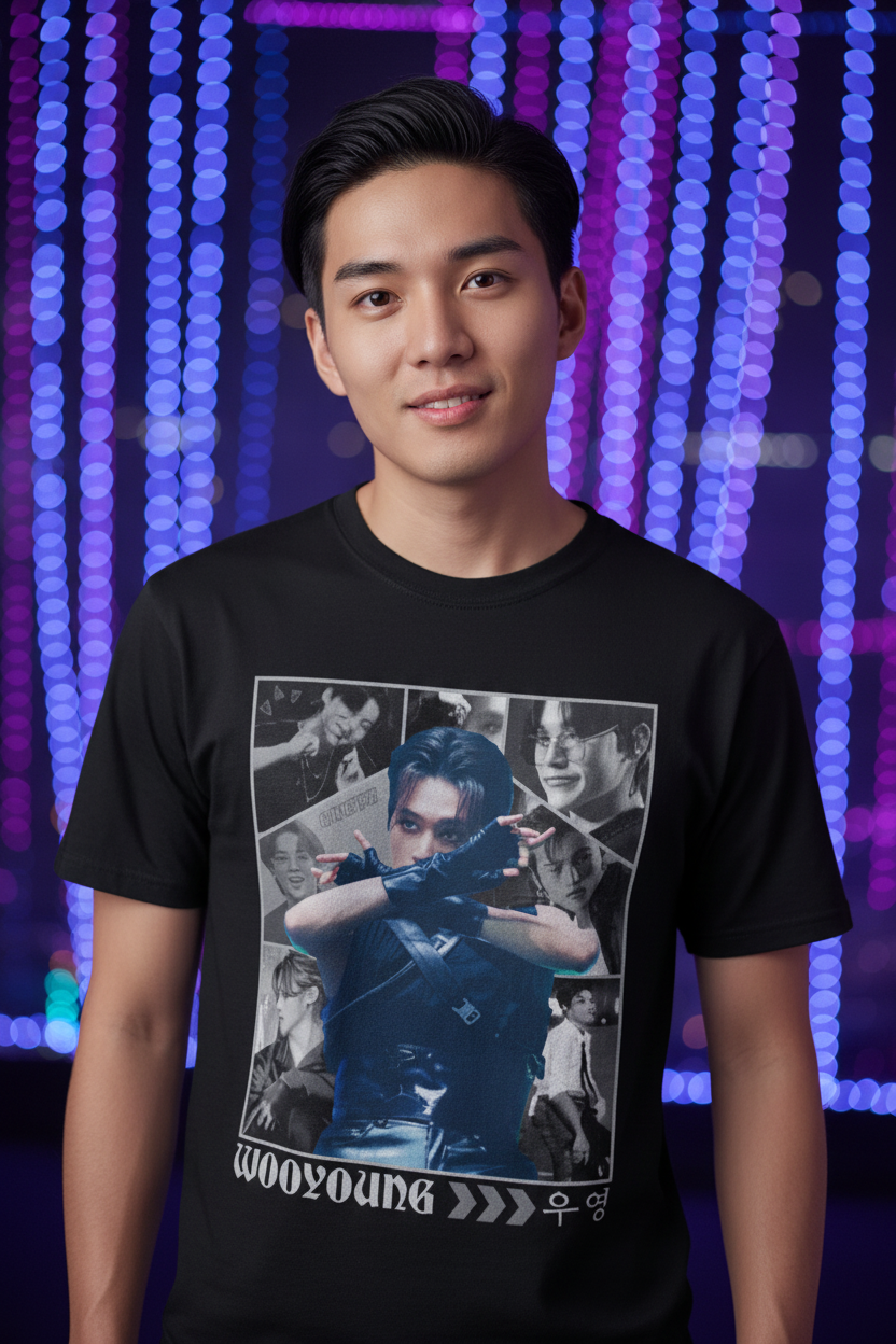 Wooyoung Unisex T-Shirt – K-Pop Ateez Atiny Fanmade Geschenkidee (S–5XL) V4