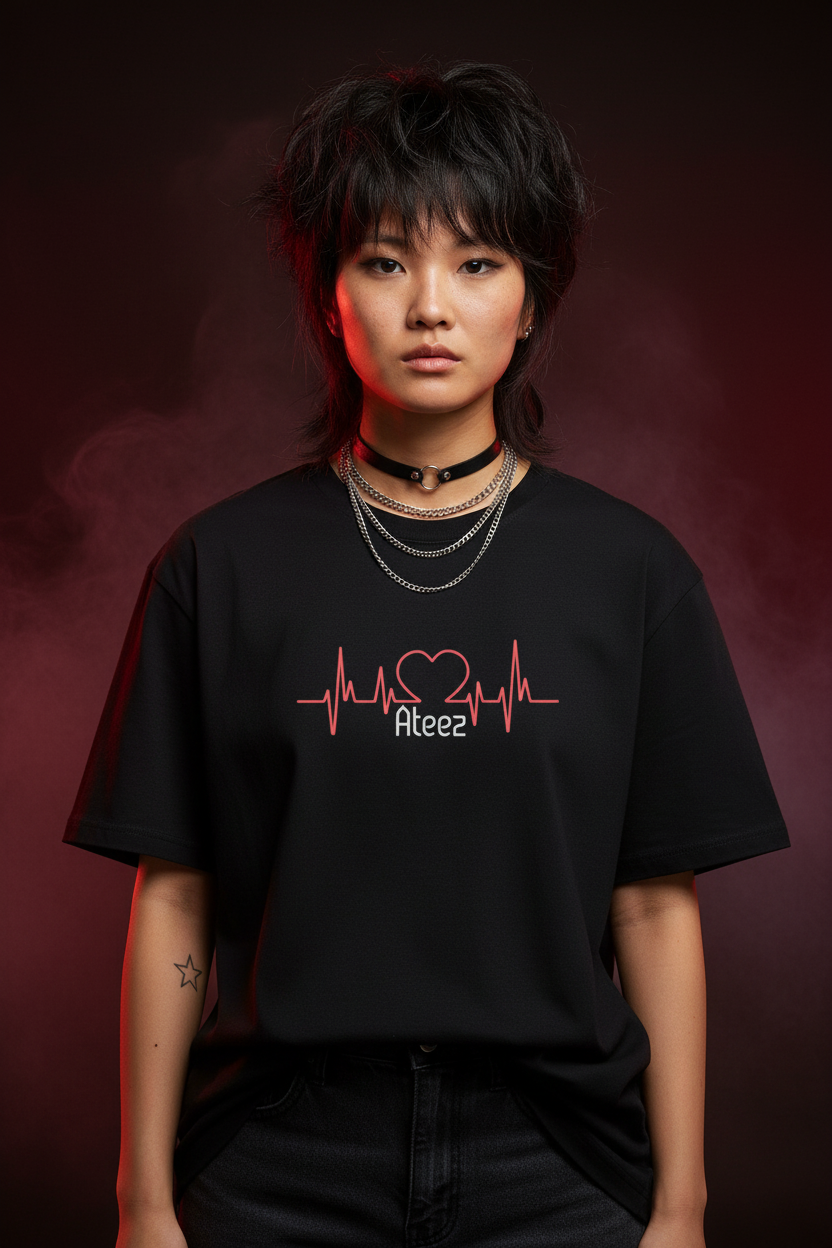 Ateez Heart Love Unisex T-Shirt – K-Pop Atiny Fanmade | S–5XL