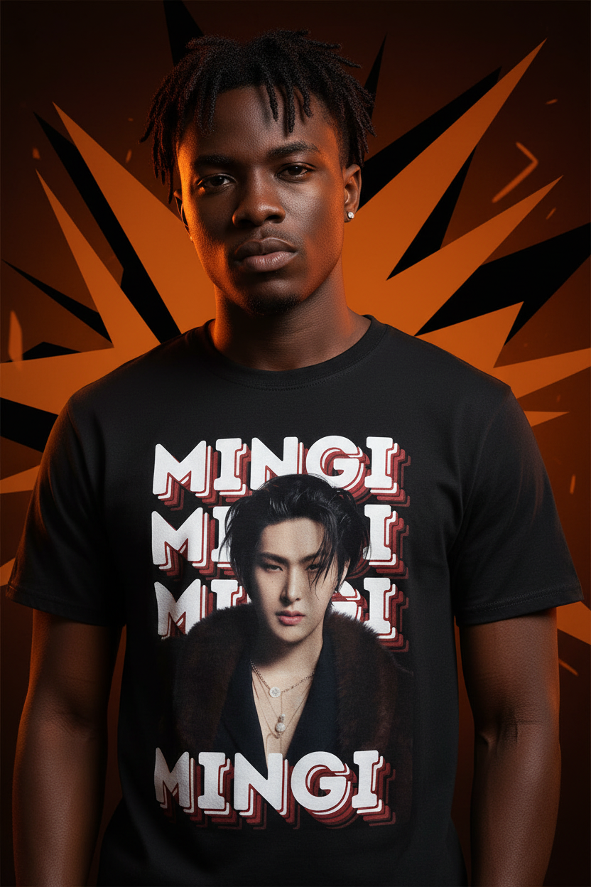 Ateez Mingi Unisex T-Shirt – K-Pop Atiny Fanmade Geschenkidee