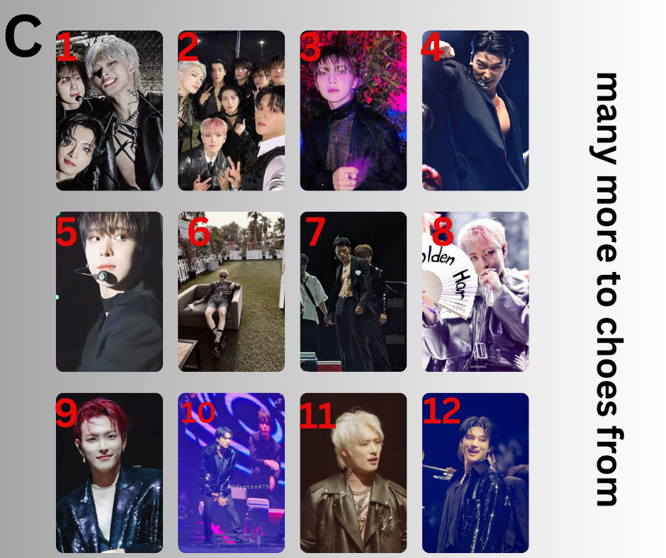 Ateez Coachella 2024 Photocard, K-Pop, PCs Sammelkarten Ateez, Handmade