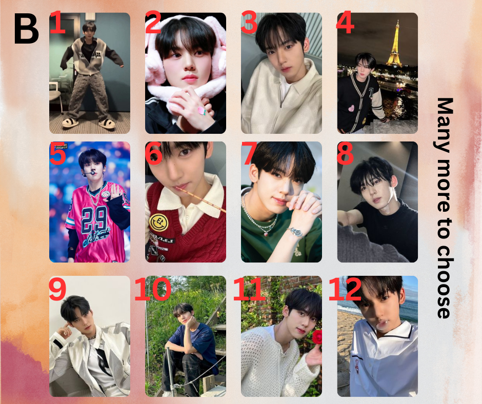 Zerobaseone Photocard Han Yujin, Handmade PCs, Kpop