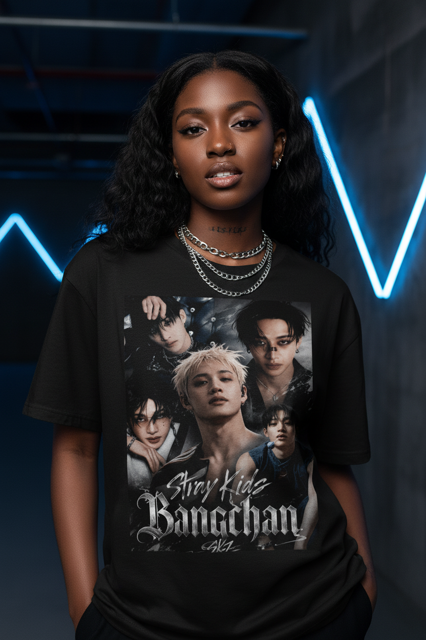 Bang Chan Stray Kids Unisex T-Shirt – K-Pop STAY Fanmade | S–5XL