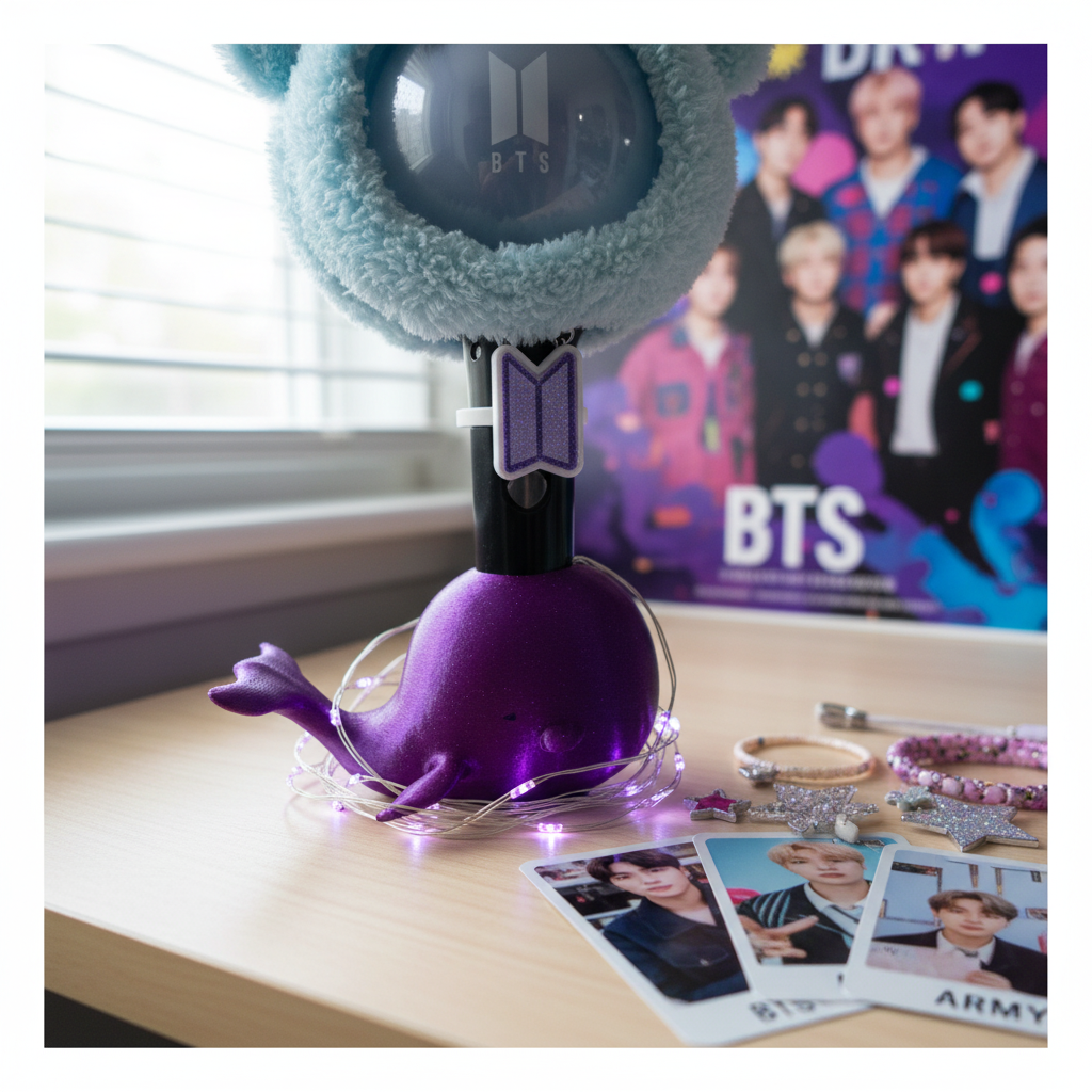 Bts Lightstick holder Wal, für alle Bts Versionen, Selfmade K-Pop Army Geschenkidee