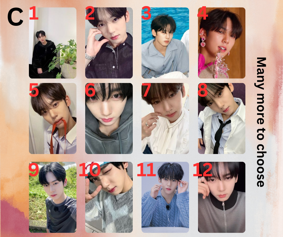 Zerobaseone Photocard Han Yujin, Handmade PCs, Kpop